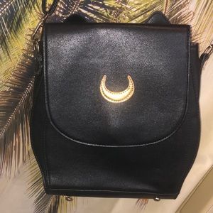 Sailor moon black backpack purse Luna